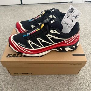 Salomon XT-6 GTX Black/Flame Scarlet/Vanilla Ice